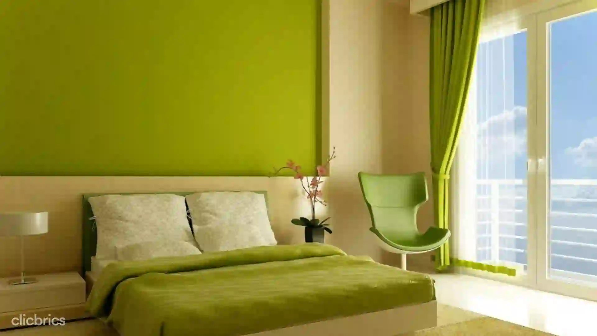 two colour combination for bedroom walls